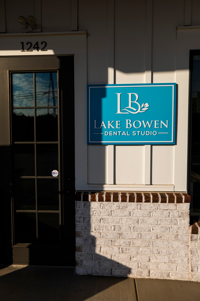 Lake Bowen Dental Studio sign in Inman, South Carolina