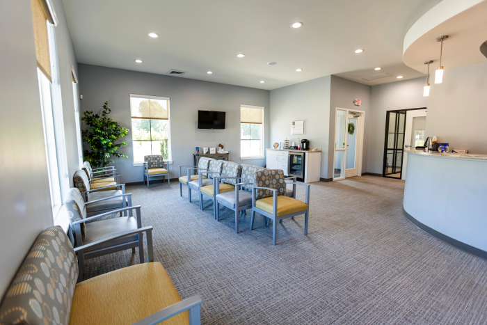 Comfortable waiting room at Lake Bowen Dental Studio